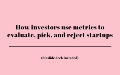 How investors use startup metrics – Andrew Chen